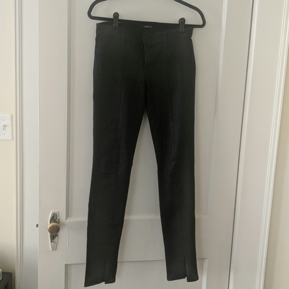 Black coated skinny jeans